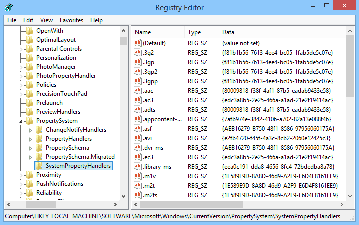 Registry Editor