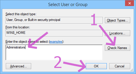 Registry Editor -> Permissions... -> Advanced -> Owner change